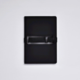 Nuuna - Notebook with elastic Voyager Black M | Dotted