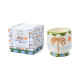 Paddywax -  Vela Aromática A Dopo 8 oz Handpainted "Palm Tree" Ceramic - Lush Palms
