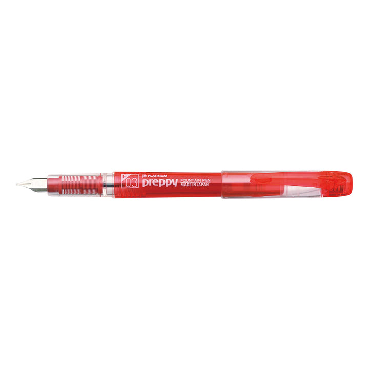Platinum Pen - Pluma estilográfica Preppy Red Plumín fino  0.3mm