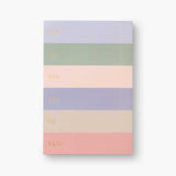 Rifle Paper Co. - Large Memo Notepad A5 Muted Colorblock Weekly