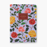 Rifle Paper Co. - Stitched Notebooks Set de 3 Cuadernos | Hojas con Líneas | Roses