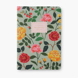 Rifle Paper Co. - Stitched Notebooks Set de 3 Cuadernos | Hojas con Líneas | Roses