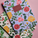 Rifle Paper Co. - Stitched Notebooks Set de 3 Cuadernos | Hojas con Líneas | Roses