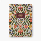 Rifle Paper Co. - Stitched Notebooks Set de 3 Cuadernos | Hojas con Líneas | Posy
