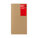 Traveler's Company - TRAVELER'S notebook 003 Blank Notebook | Regular Size
