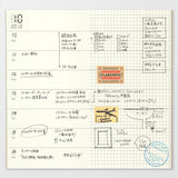 Traveler's Company - TRAVELER'S notebook 019 Free Diary (Weekly + Grid) | Regular Size