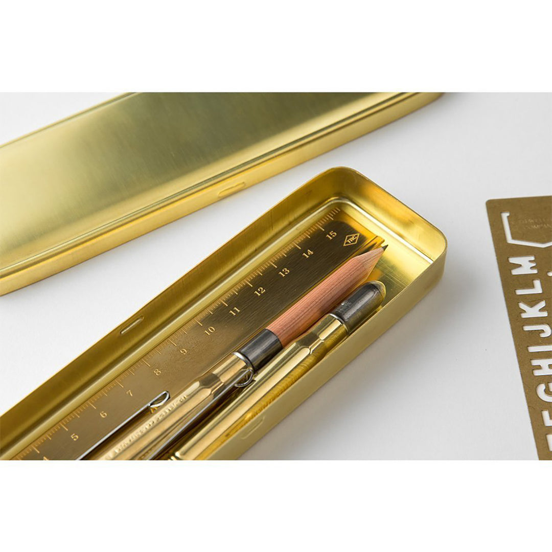 Traveler's Company - TRC BRASS Pen Case Solid Brass | Estuche de latón