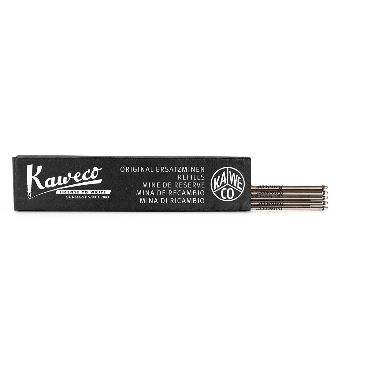 Kaweco- Kaweco - Minas de repuesto para bolígrafo D1 | Tinta Negra, Minas Bolígrafos- Likely.es