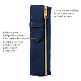 Midori - Book Band Pen Case B6 - A5 Pencil Case | Navy