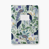 Rifle Paper Co. - Stitched Notebooks Set de 3 Cuadernos | Hojas con Líneas | Peacock