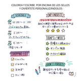 Midori - Paintable Rotating Stamp List - Sello de Listas de tareas