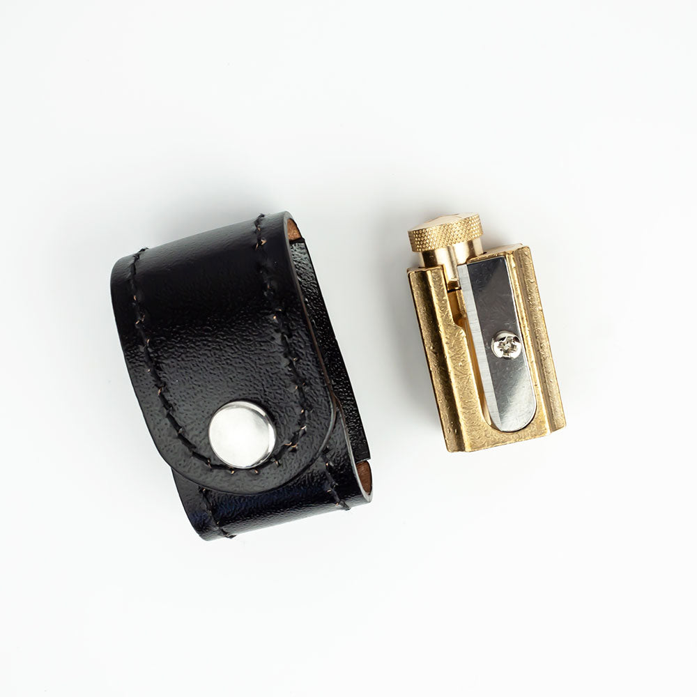 Dux- Dux Sacapuntas regulable con funda de piel, Sacapuntas- Likely.es