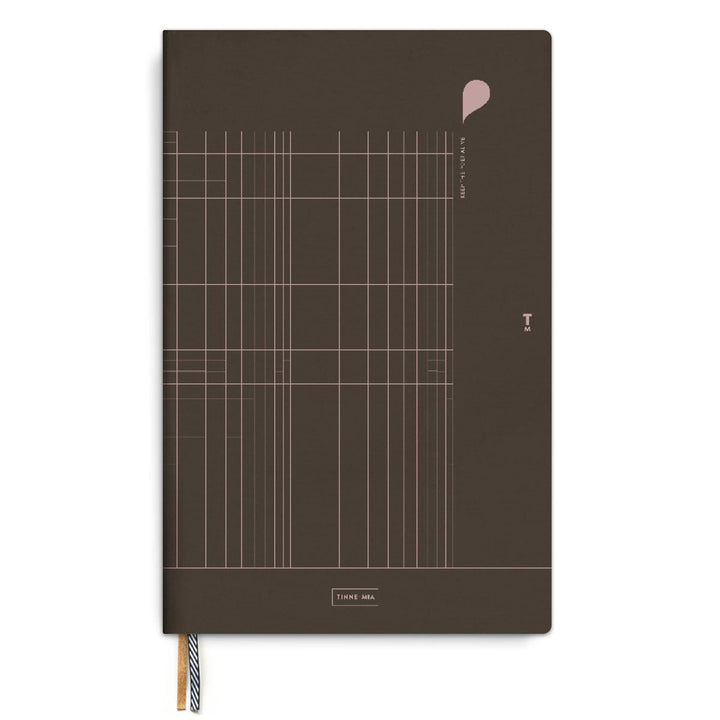 Tinne+Mia - Notebook A4 Seal Brown