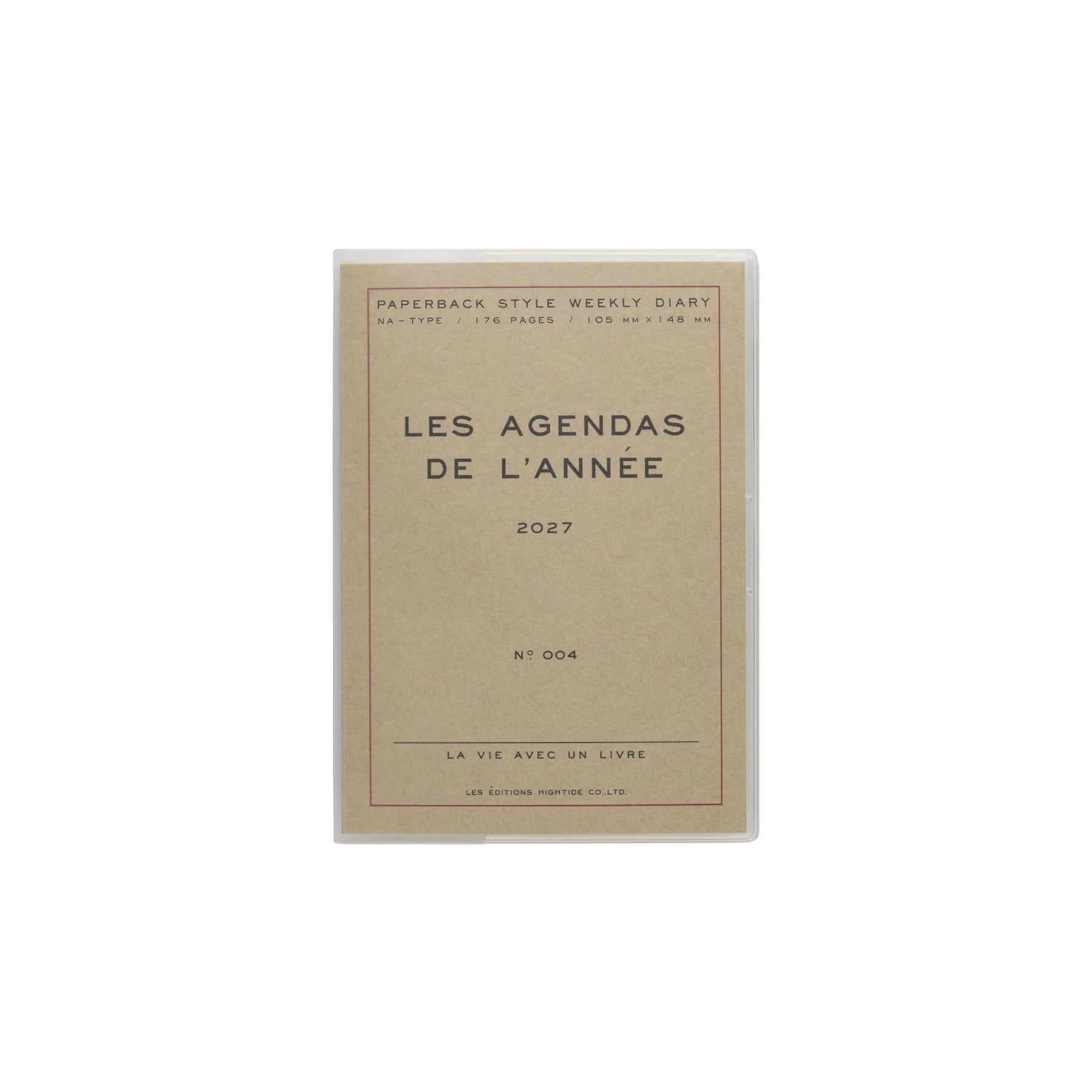 Hightide - Agenda semanal 2027 Poche A6 | Brown — portada