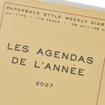 Hightide - Agenda semanal 2027 Poche A6 | Cream — detalle e interior de la colección
