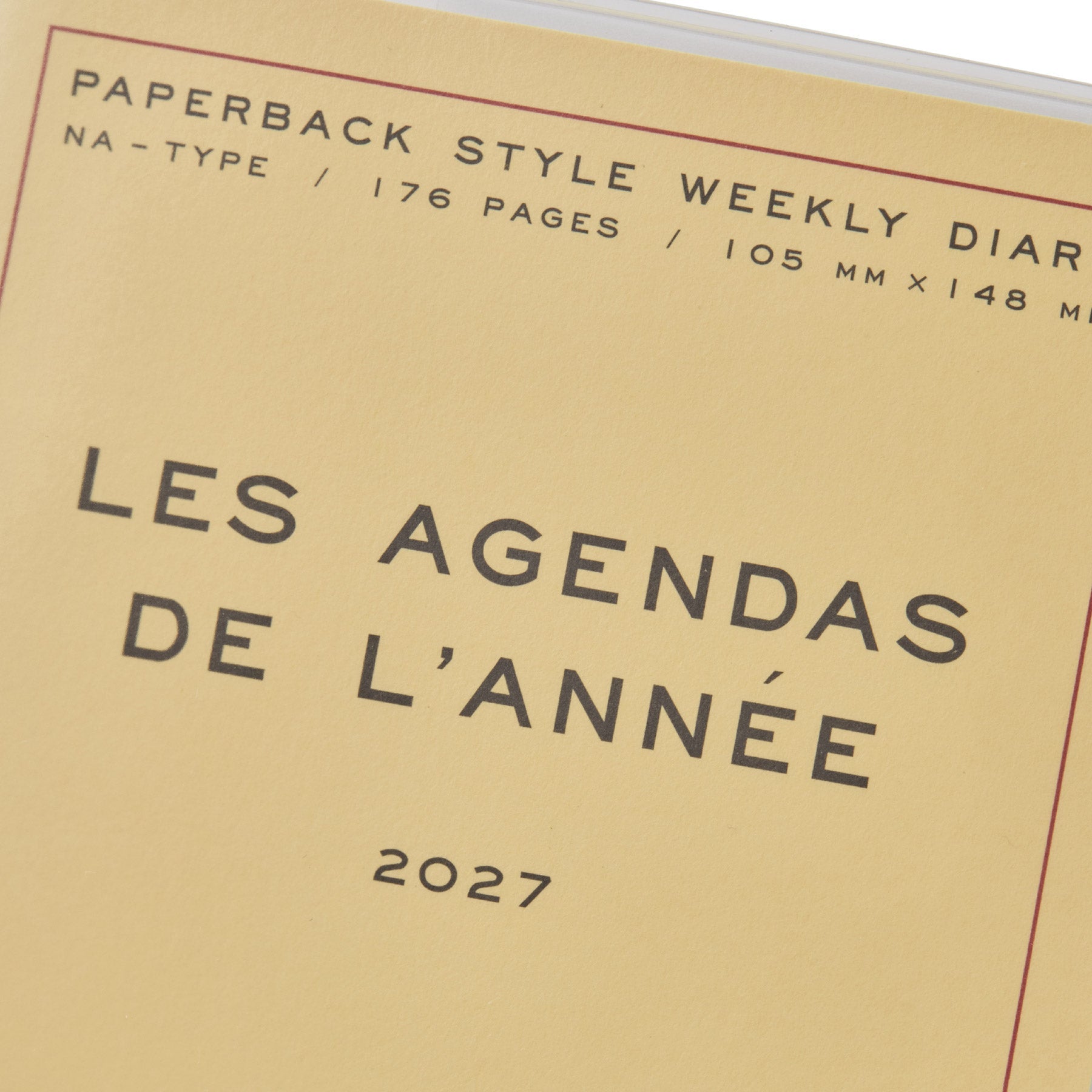 Hightide - Agenda semanal 2027 Poche A6 | Cream — detalle e interior de la colección