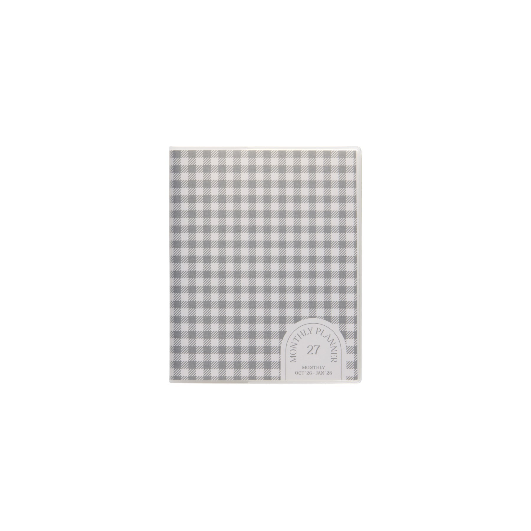 Hightide - Agenda mensual 2027 Glow Check Square | Gray — portada