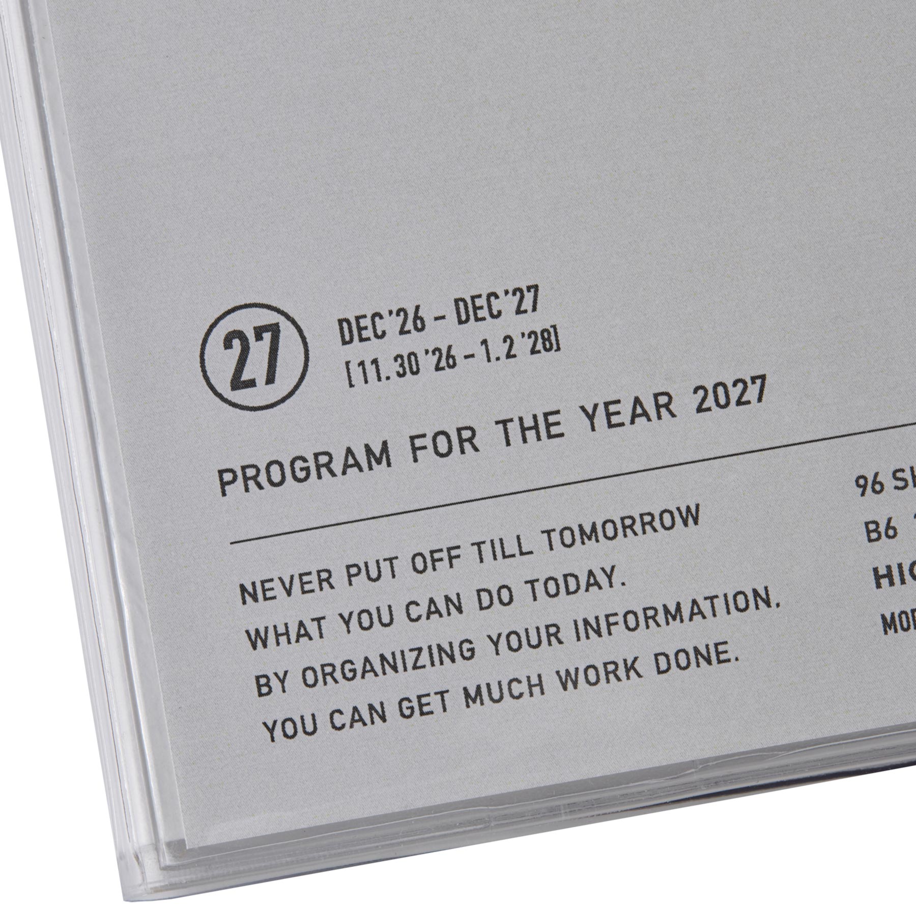 Hightide - Agenda semanal 2027 Nahe B6 Free | Ivory — detalle e interior de la colección