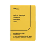 Hightide - Agenda semanal 2027 Minute Manager A5 LEFT | Yellow — portada