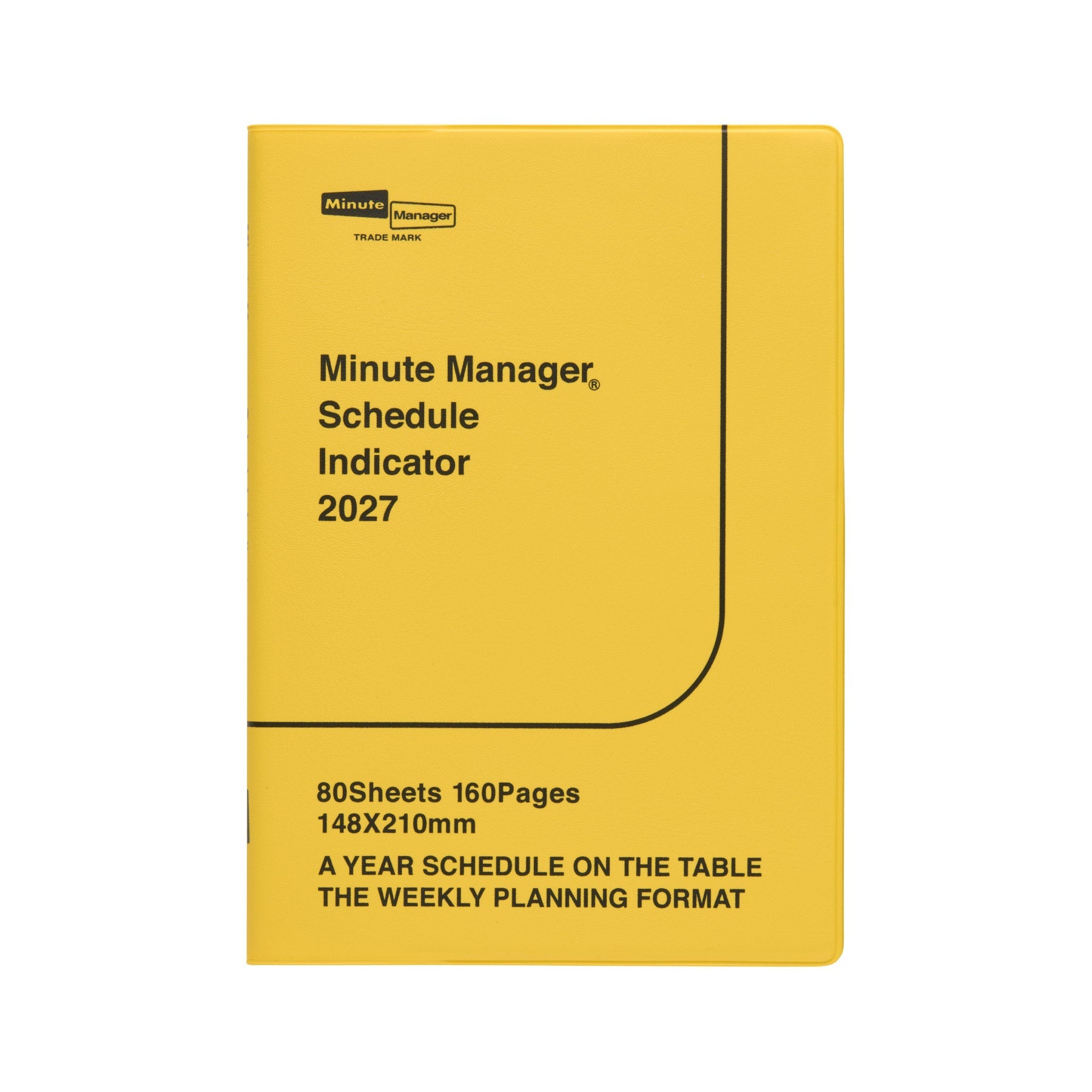 Hightide - Agenda semanal 2027 Minute Manager A5 LEFT | Yellow — portada