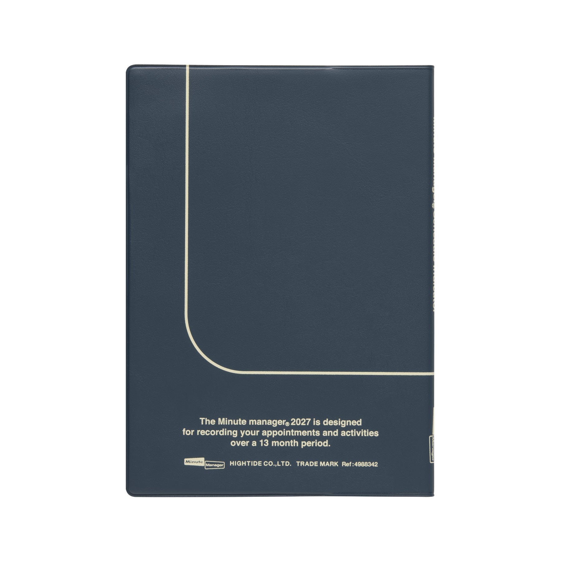 Hightide - Agenda semanal 2027 Minute Manager A5 LEFT | Navy — detalle e interior de la colección