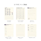 Hightide - Agenda semanal 2027 Minute Manager A5 LEFT | Navy — detalle e interior de la colección
