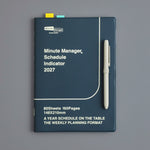 Hightide - Agenda semanal 2027 Minute Manager A5 LEFT | Black — detalle e interior de la colección