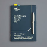 Hightide - Agenda semanal 2027 Minute Manager A5 LEFT | Navy — detalle e interior de la colección