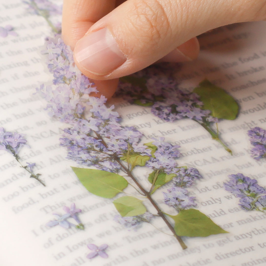 Appree - Flores Prensadas Pegatinas | Lilac