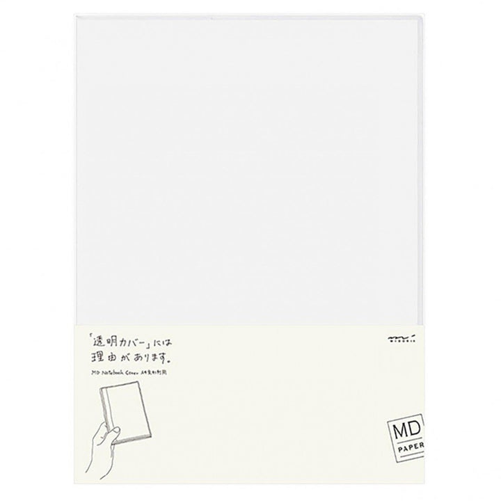 Midori MD Paper - Cover Clear A4 - Transparent Protective Cover for MD Notebook 