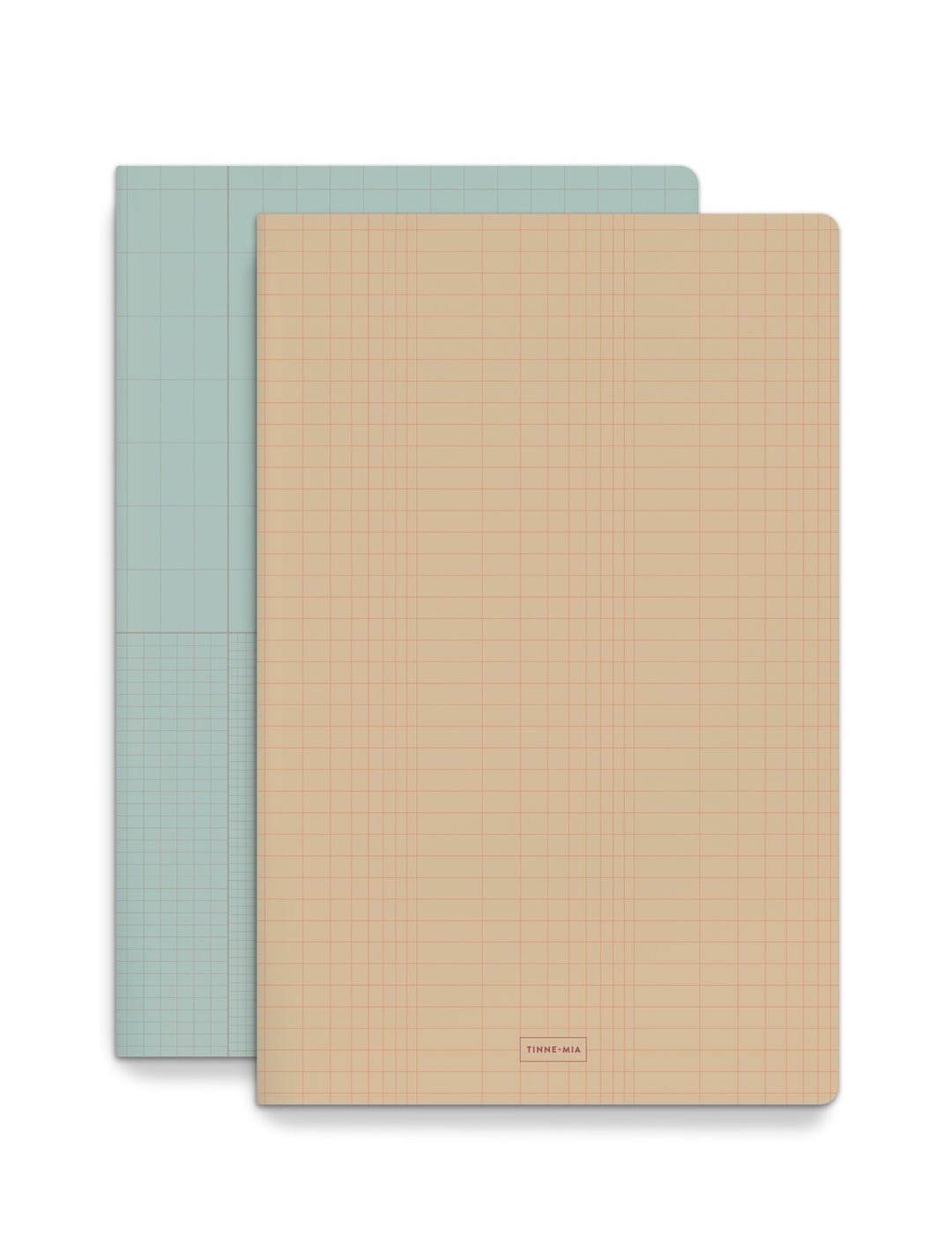 Tinne+Mia - Exercise Book A4 Set de 2 cuadernos con líneas |  Icy Grid / Honey Grid