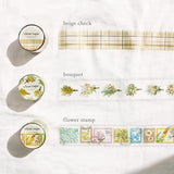 MIND WAVE -  Adhesive Tape Transparent de 30mm | Flower Stamp