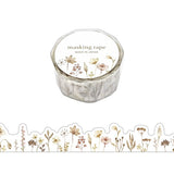 MIND WAVE -  Die-Cut Masking Tape | Flower Brown