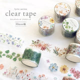 MIND WAVE -  Adhesive Tape Transparent de 30mm | Lyric Flower