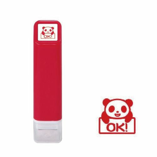 Kodomo no Kao - Sello Autoentintable | Panda*Ok (Red)