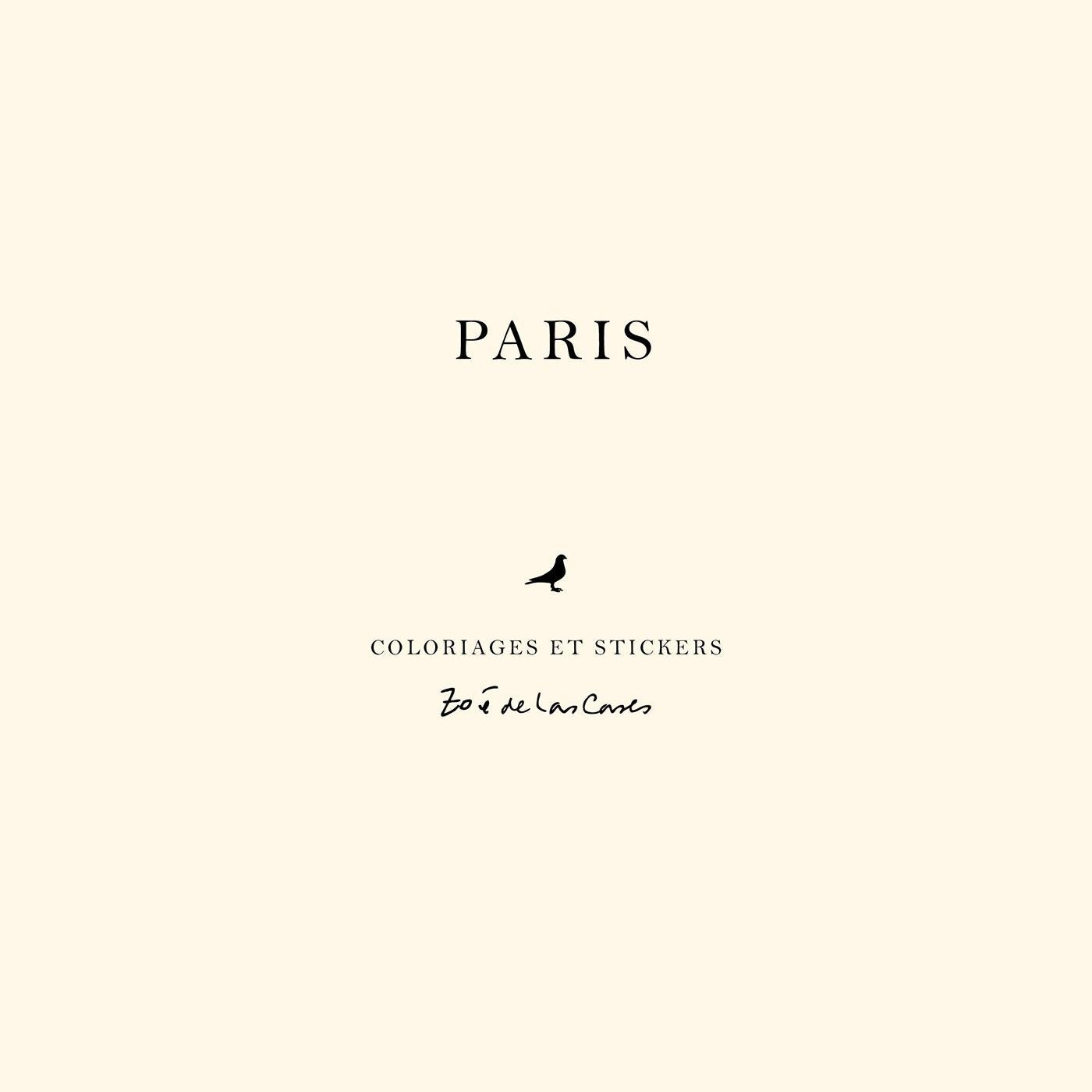 Libro para colorear y pegatinas Paris de Zoé de Las Cases – interior 1