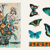 Hachette Pratique - Libro de Pegatinas | Sticker Treasury - Fleurs & Papillons — detalle 5