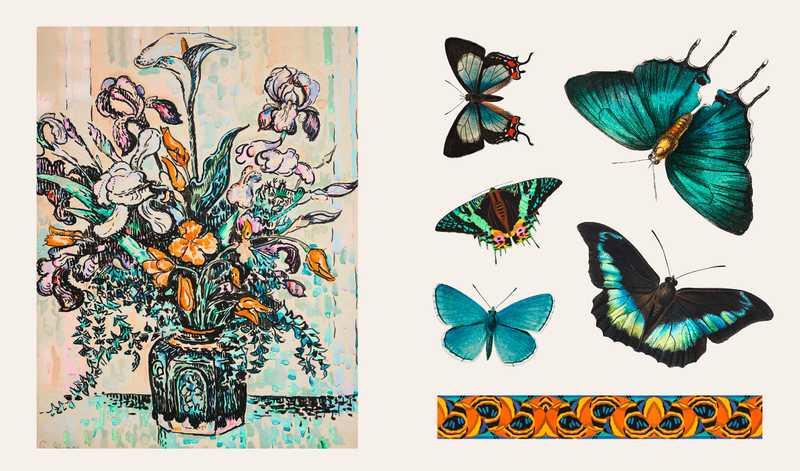 Hachette Pratique - Libro de Pegatinas | Sticker Treasury - Fleurs & Papillons — detalle 5