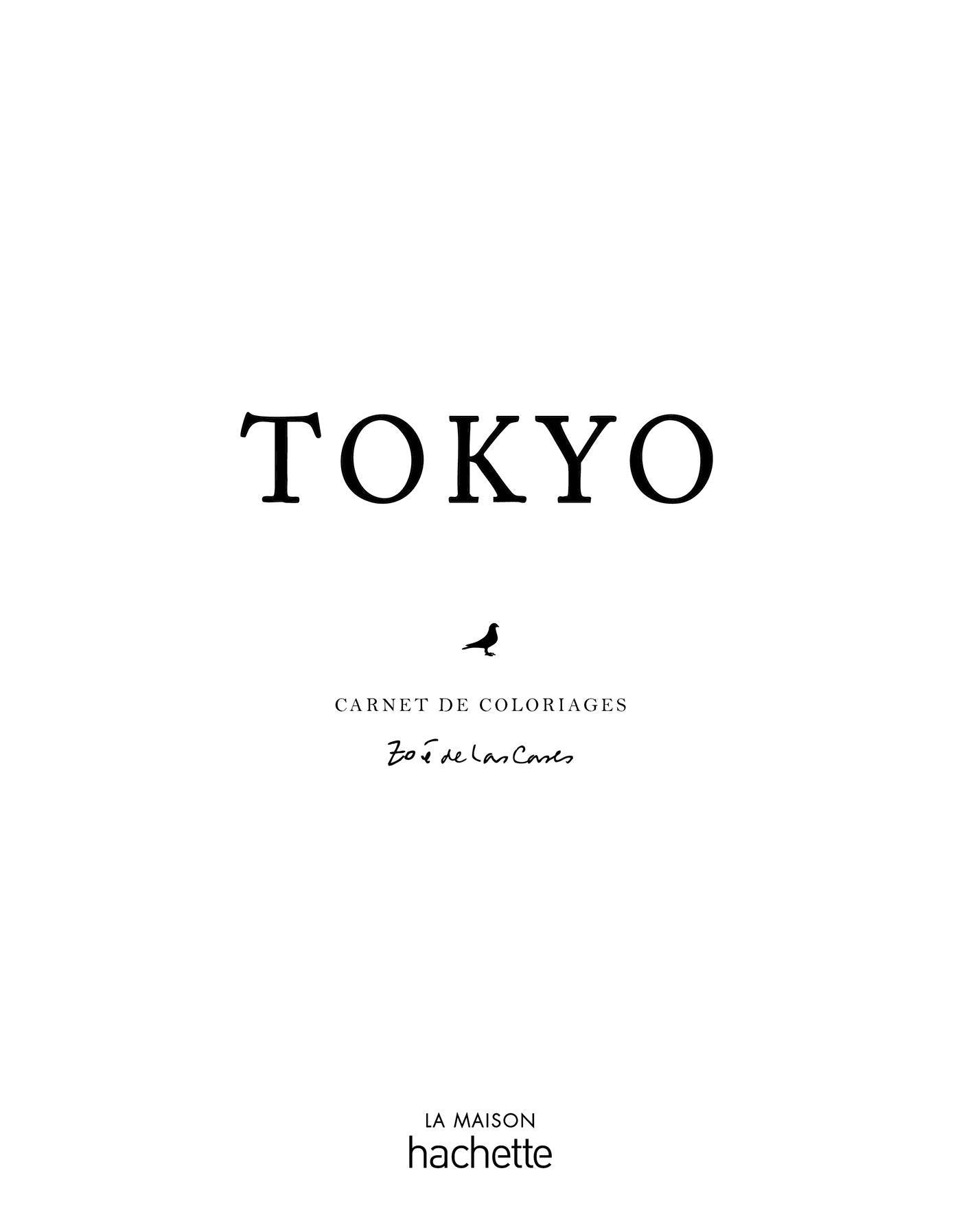 Libro para colorear Tokyo de Zoé de Las Cases – interior 1