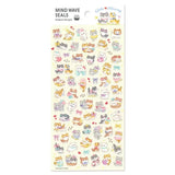 MIND WAVE - Original Designs Seals Stickers | Little Mewny