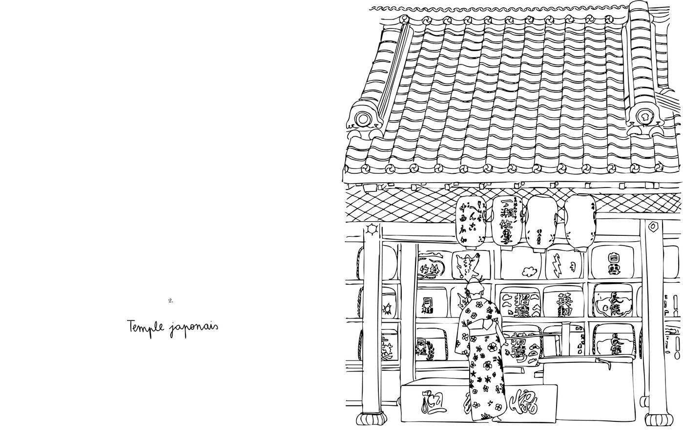 Libro para colorear Tokyo de Zoé de Las Cases – interior 6