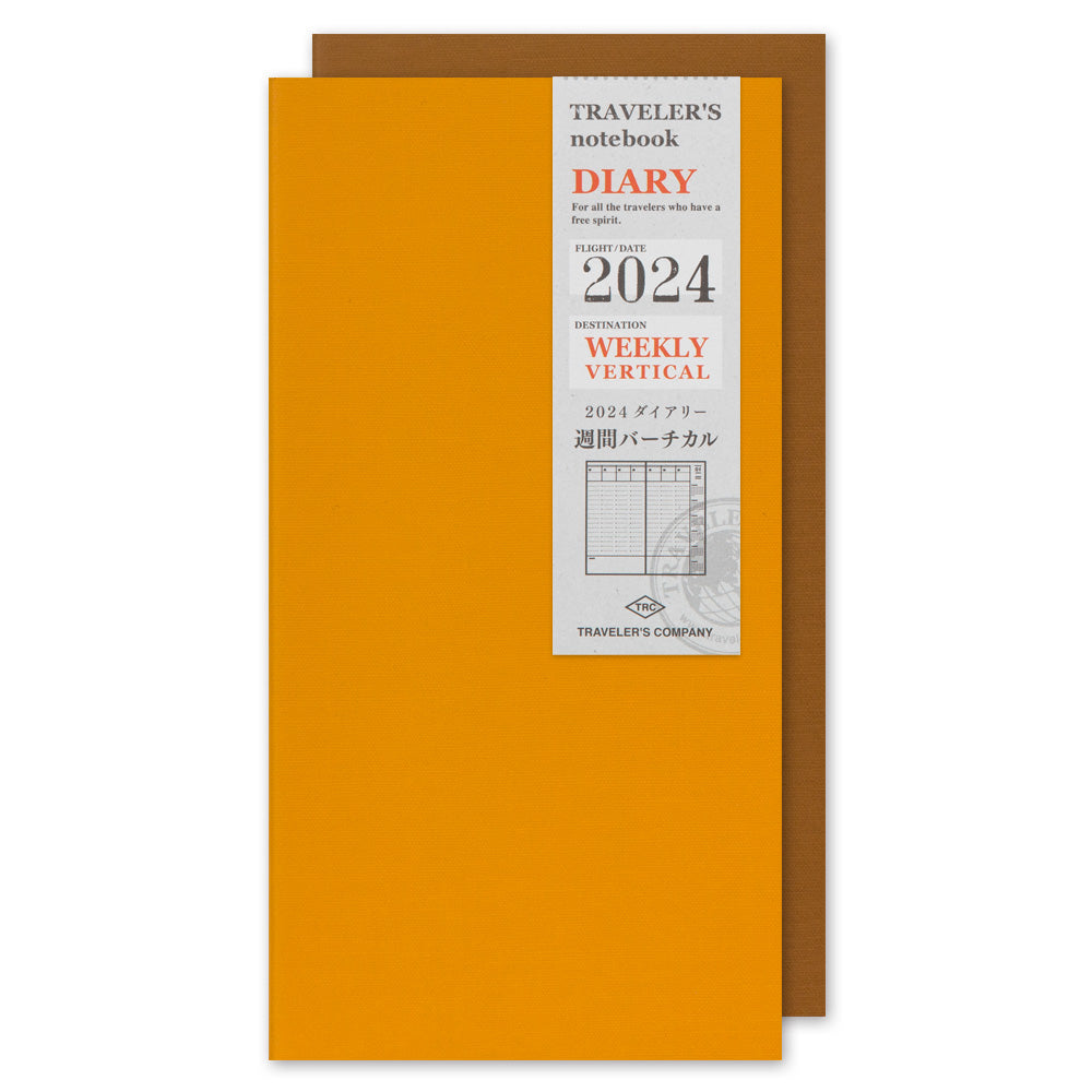 Traveler's Company - TRAVELER'S notebook Diary 2024  Ene-Dic | Regular Size | Agenda Semanal Vertical