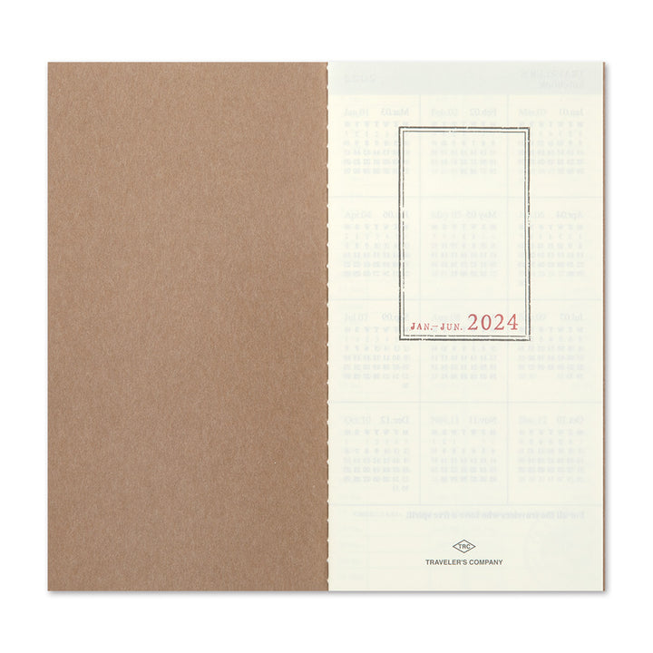 Traveler's Company - TRAVELER'S notebook Diary 2024  Ene-Dic | Regular Size | Agenda Semanal Vertical