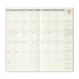 Traveler's Company - Diary 2025 Monthly  Ene -Dec | Regular Size