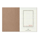 Traveler's Company - TRAVELER'S notebook Diary 2025  Julio-Dic | Passport Size | Agenda Semanal y Notas