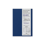 Traveler's Company - TRAVELER'S notebook Diary 2025  Julio-Dic | Passport Size | Agenda Semanal y Notas