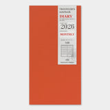 Traveler's Company - TRAVELER'S notebook Diary 2026 Monthly Ene-Dic | Regular Size | Mensual