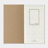 Traveler's Company - TRAVELER'S notebook Diary 2026  Ene-Dic | Regular Size | Weekly + Memo - Semanal  y notas