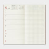 Traveler's Company - TRAVELER'S notebook Diary 2026  Ene-Dic | Regular Size | Weekly + Memo - Semanal  y notas