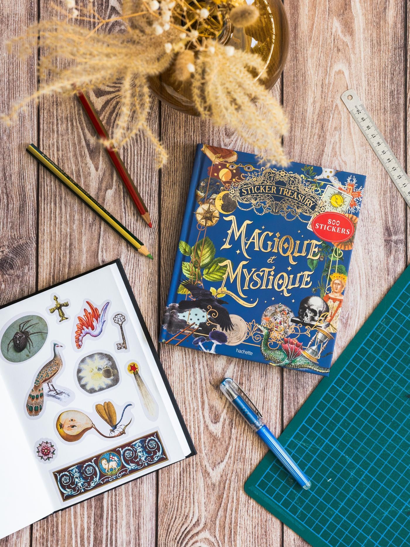 Hachette Pratique - Libro de Pegatinas | Sticker Treasury - Magique et Mystique — detalle 1